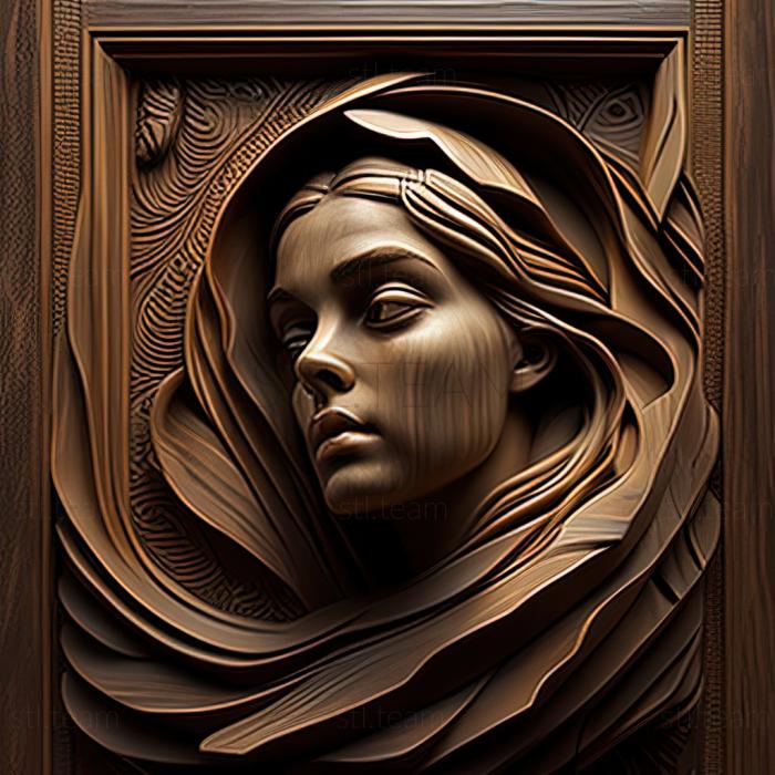 3D модель Ніна Валетова американська художниця (STL)